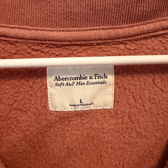 Abercrombie & Fitch Dusty Rose Quarter-Zip Hoodie - Picture 2 of 3